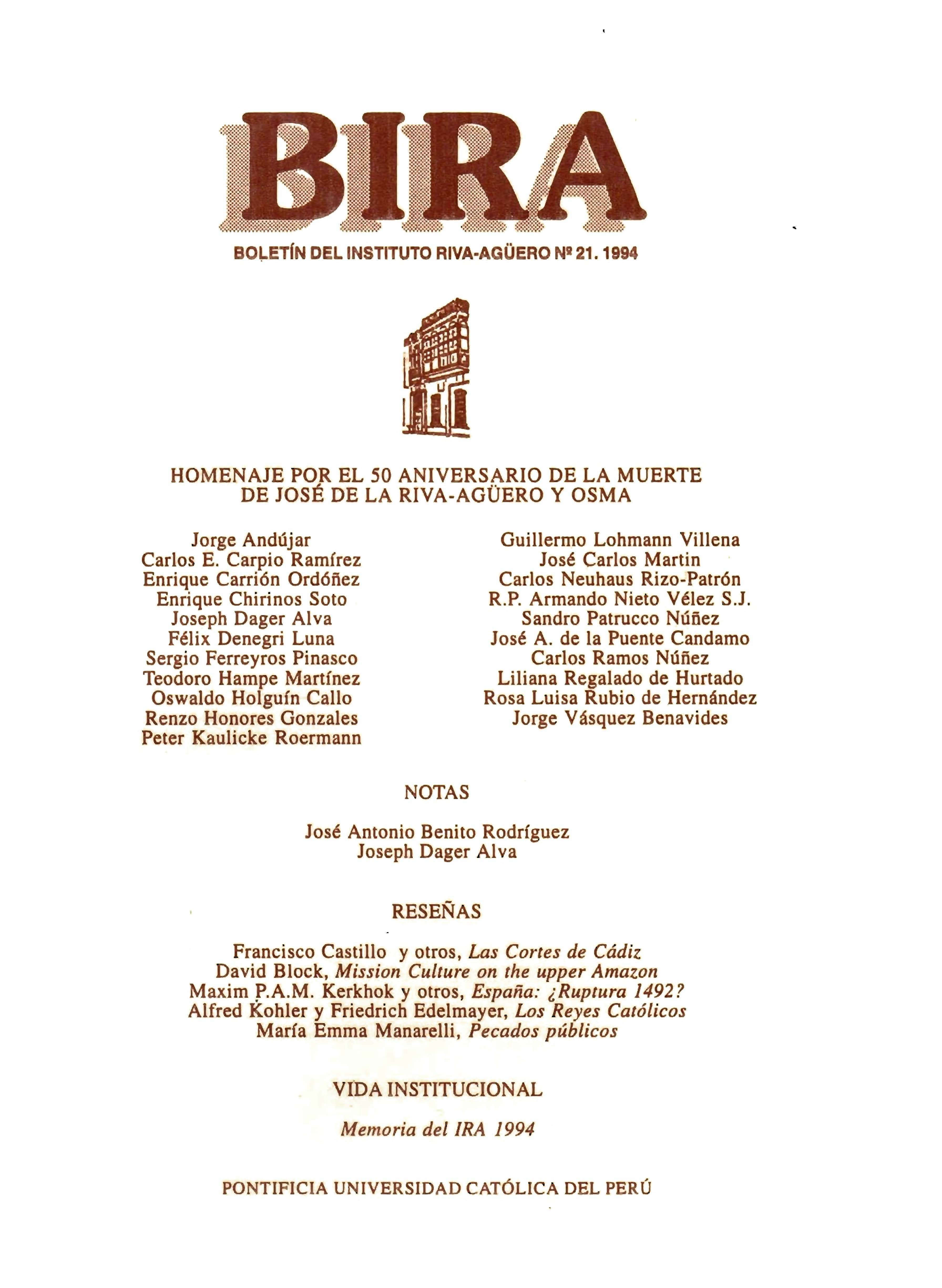 Riva-Agüero y e...